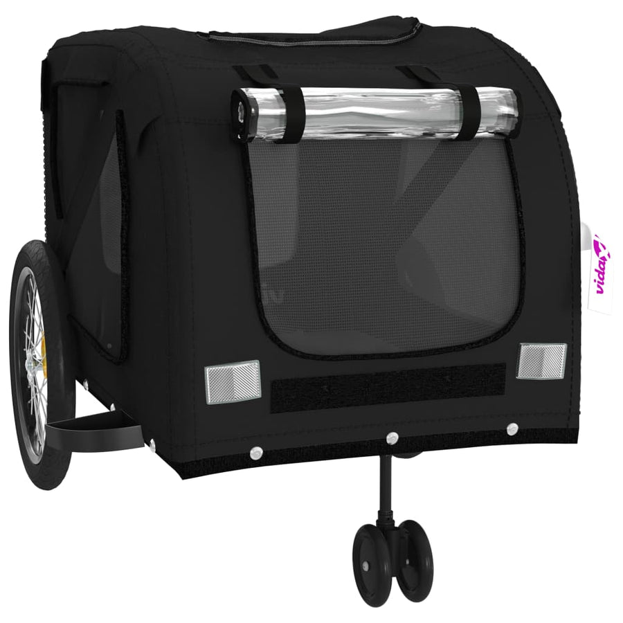 Hondenfietstrailer Oxford Stof En Ijzer 134 x 68 x 72 cm Zwart