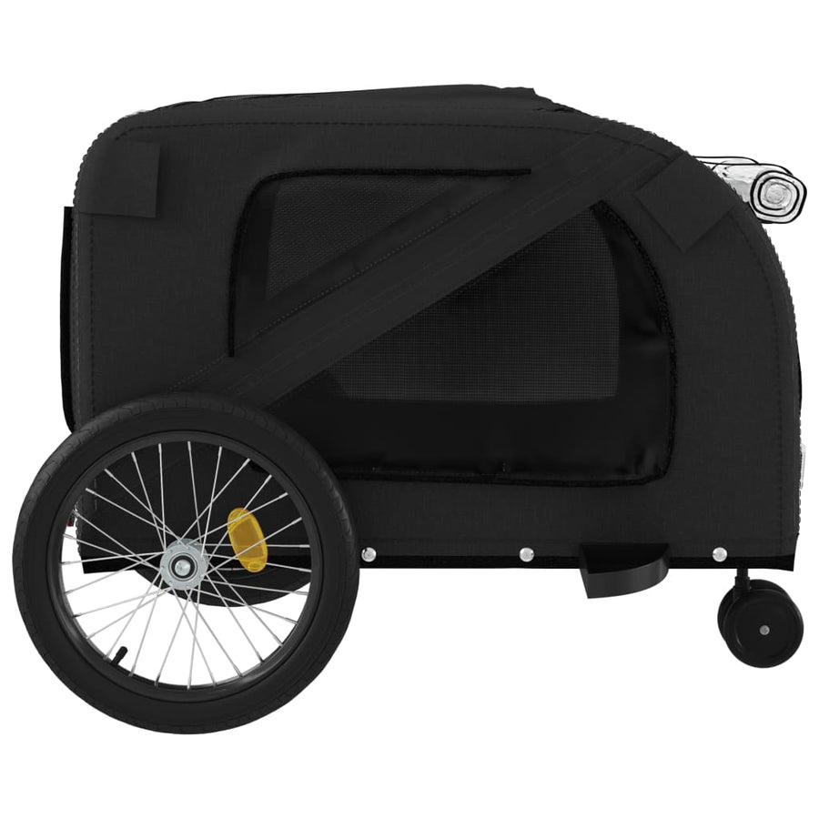 Hondenfietstrailer Oxford Stof En Ijzer 134 x 68 x 72 cm Zwart