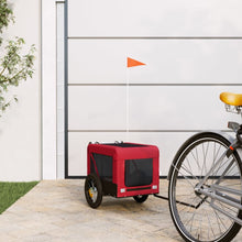 Hondenfietskar Oxford Stof Ijzer Rood En Zwart 54.5 x 120 x 53 cm
