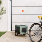 Hondenfietskar 54.5x120x53 cm oxfordstof ijzer grijs