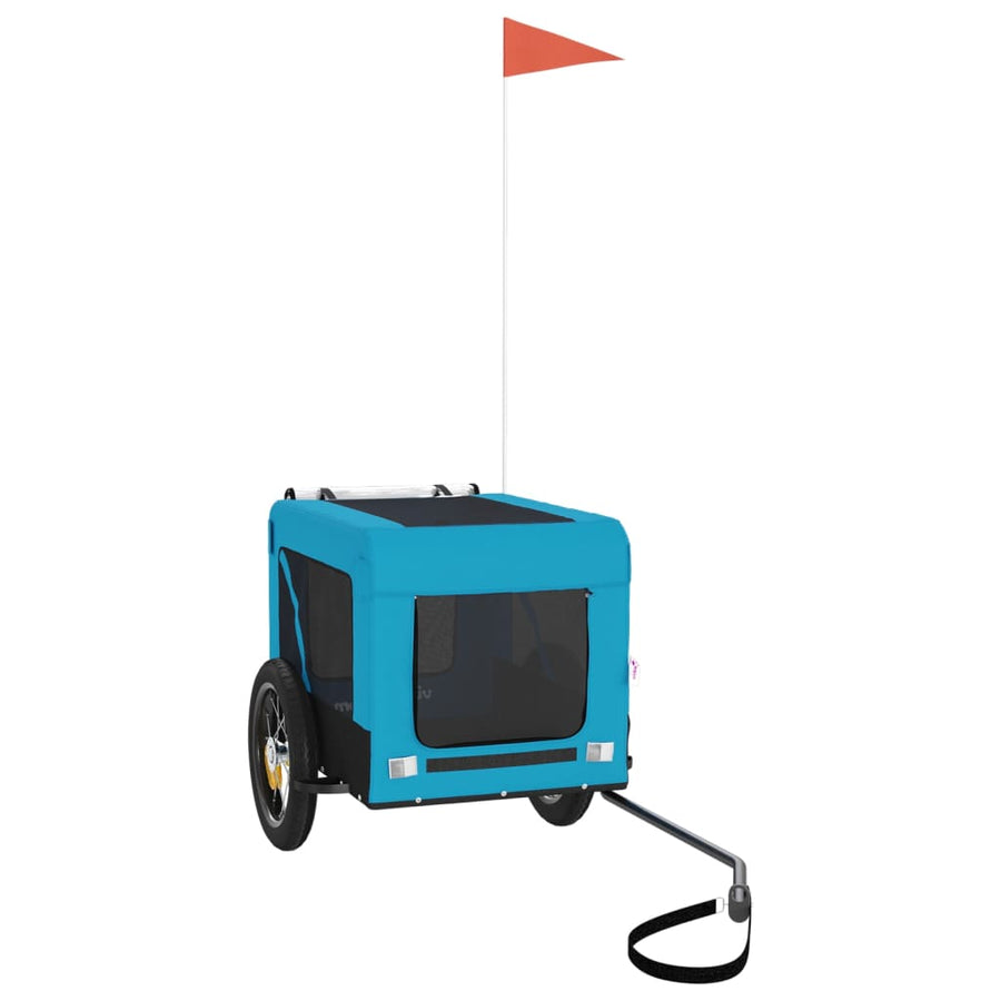 Hondenfietskar Oxford Stof Ijzer Blauw En Zwart 54.5 x 120 x 53 cm
