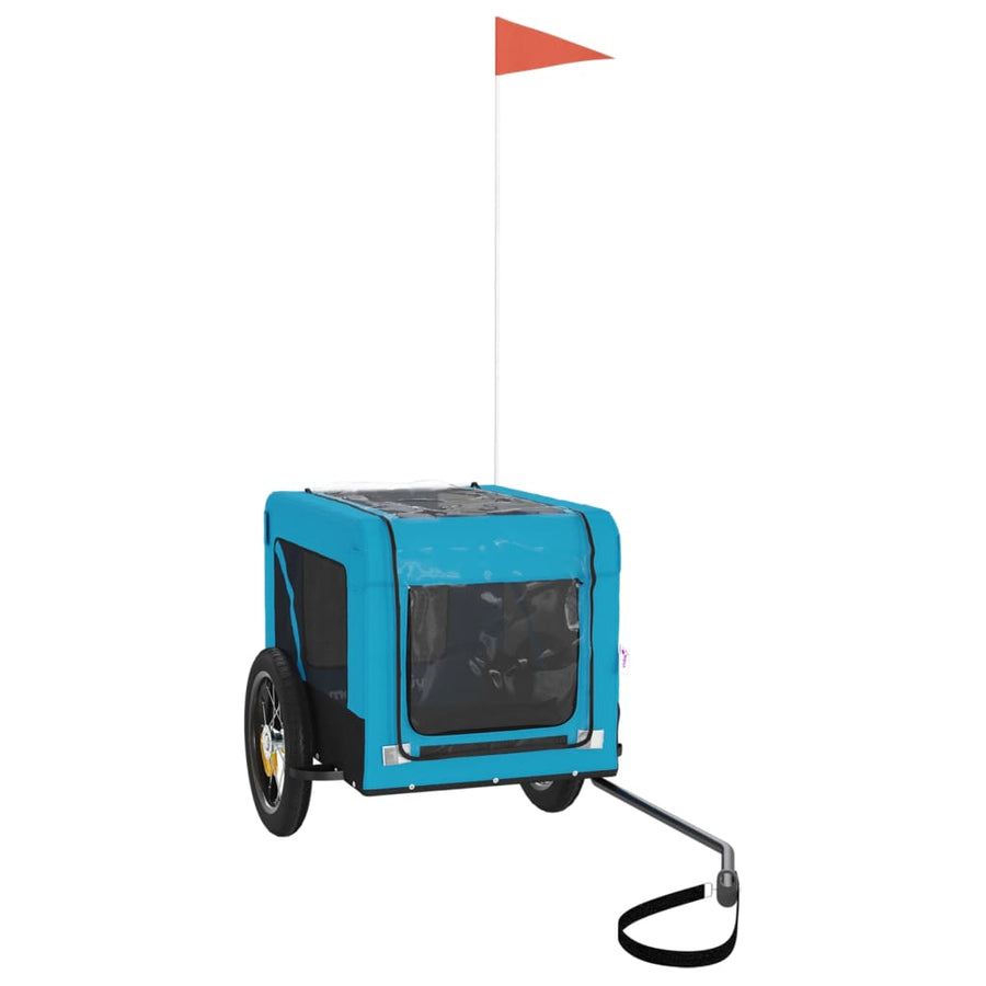 Hondenfietskar Oxford Stof Ijzer Blauw En Zwart 54.5 x 120 x 53 cm