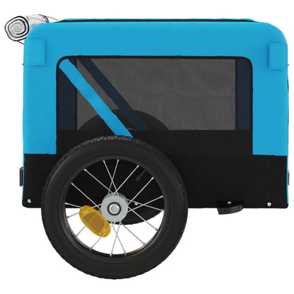 Hondenfietskar Oxford Stof Ijzer Blauw En Zwart 54.5 x 120 x 53 cm