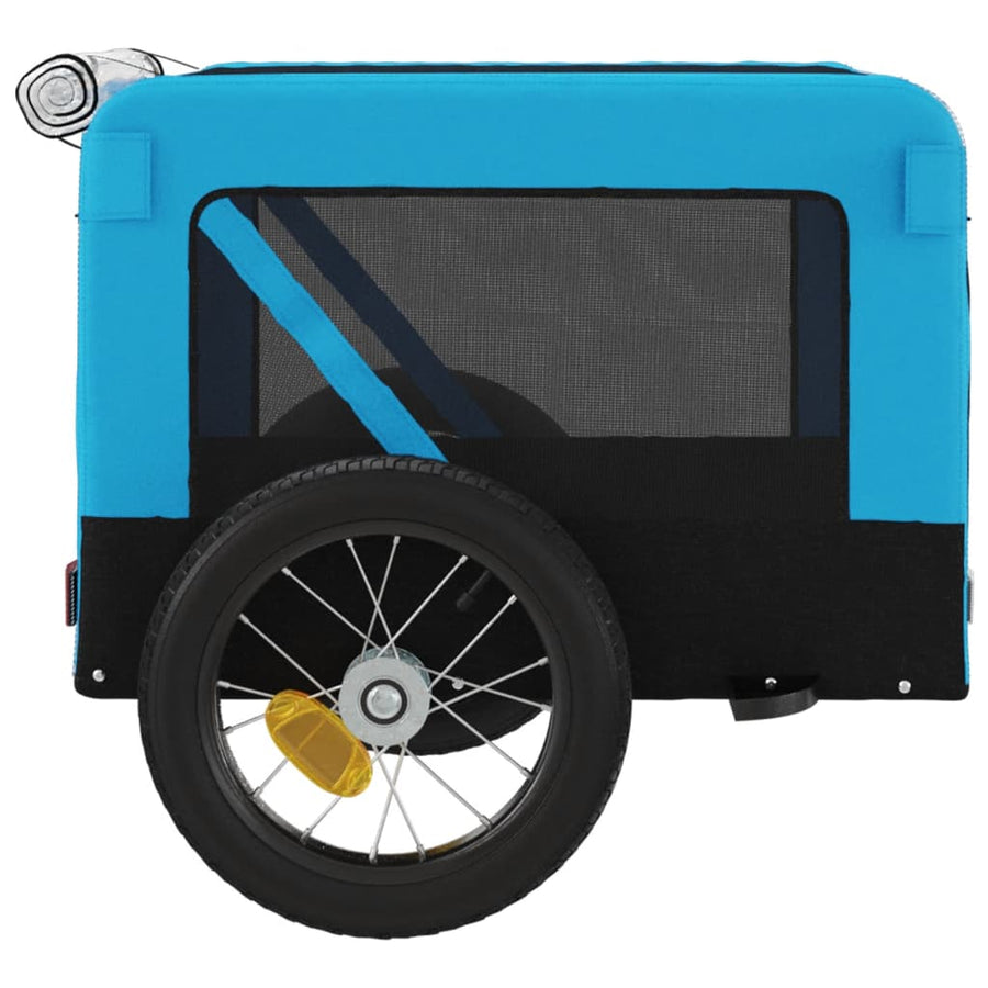 Hondenfietskar Oxford Stof Ijzer Blauw En Zwart 54.5 x 120 x 53 cm