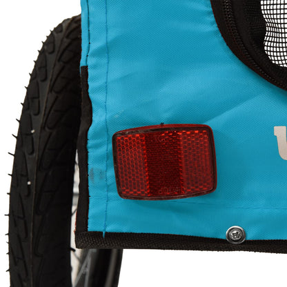 Hondenfietskar Oxford Stof Ijzer Blauw En Zwart 54.5 x 120 x 53 cm