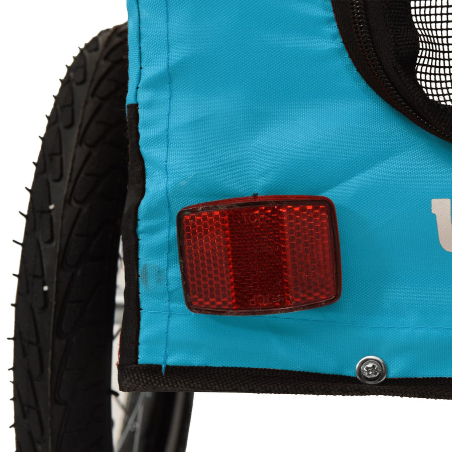 Hondenfietskar Oxford Stof Ijzer Blauw En Zwart 54.5 x 120 x 53 cm