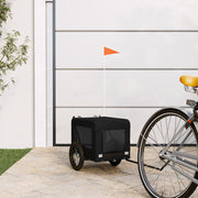 Hondenfietstrailer 54x120x53 cm zwart