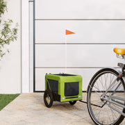 Hondenfietstrailer 120x54.5x53 cm groen zwart