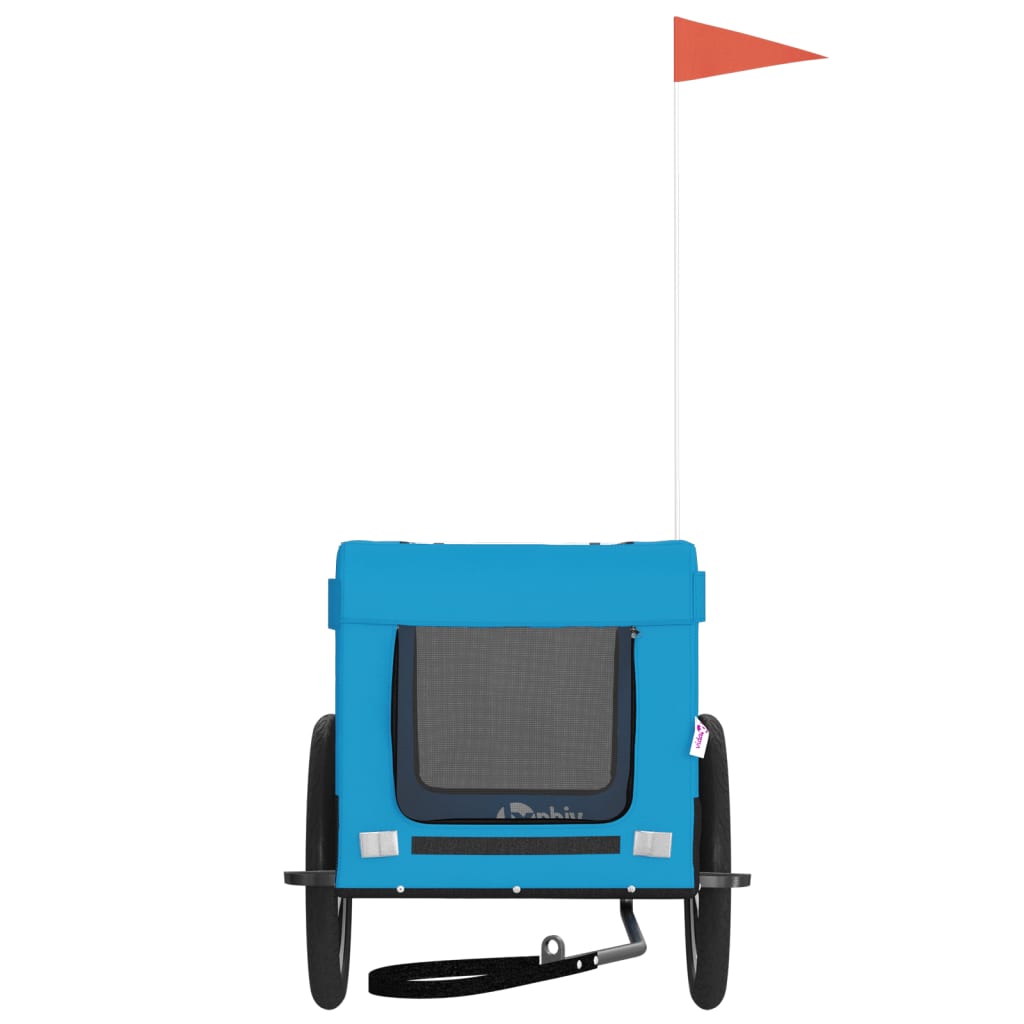 Hondenfietskar Oxford Stof Ijzer Blauw En Zwart 63 x 123 x 66 cm