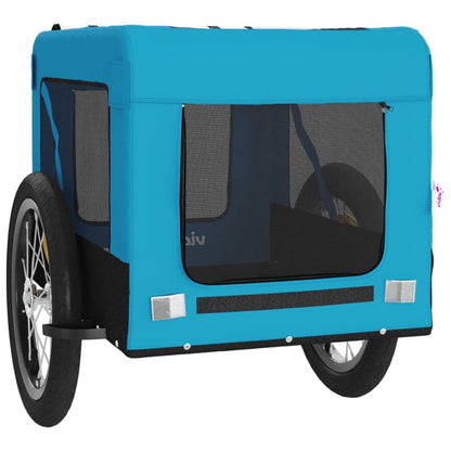 Hondenfietskar Oxford Stof Ijzer Blauw En Zwart 63 x 123 x 66 cm