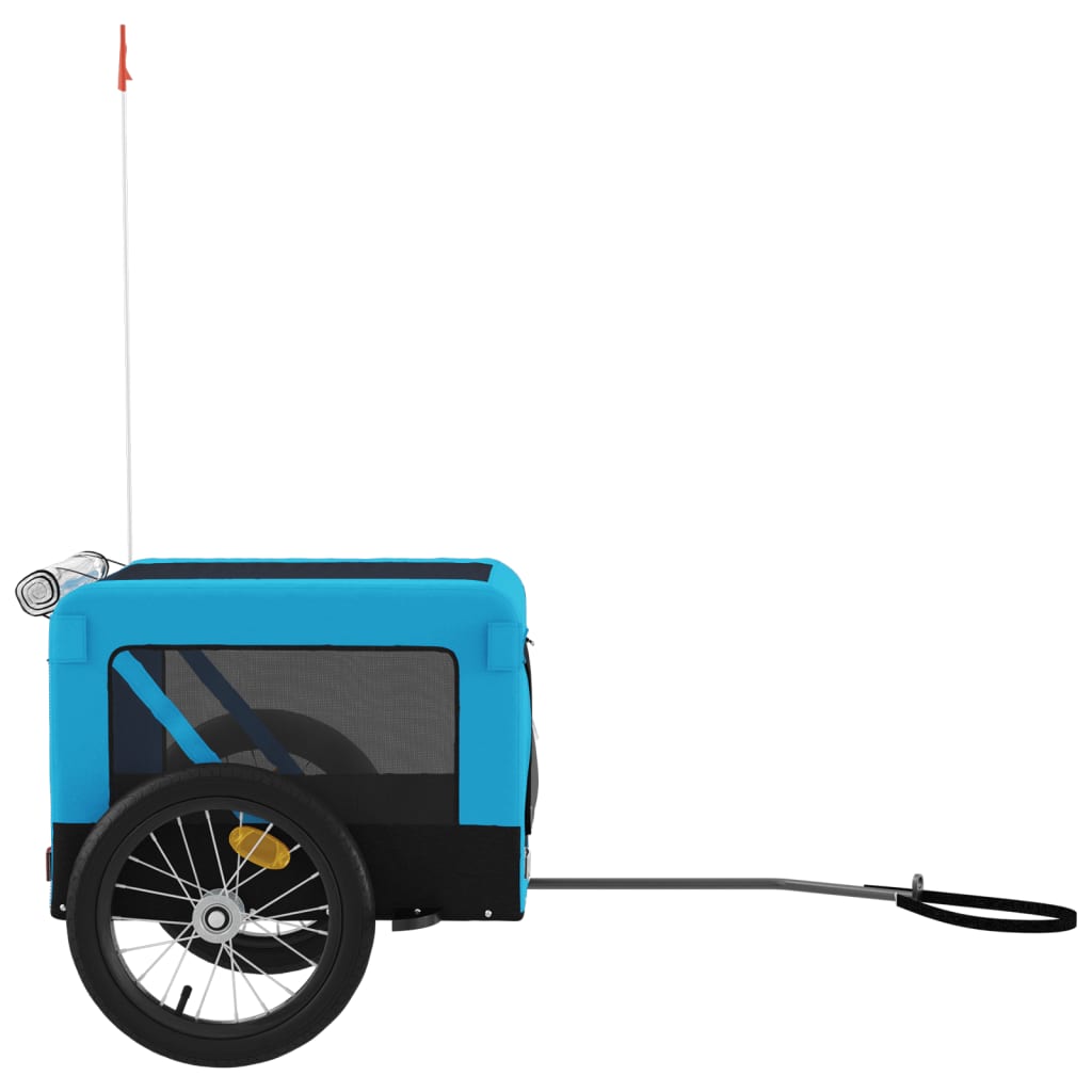 Hondenfietskar Oxford Stof Ijzer Blauw En Zwart 63 x 123 x 66 cm