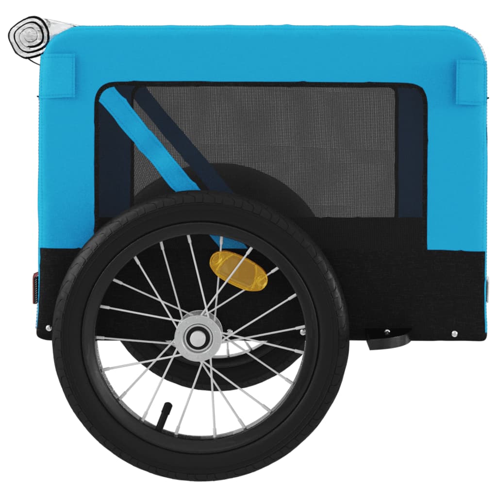 Hondenfietskar Oxford Stof Ijzer Blauw En Zwart 63 x 123 x 66 cm