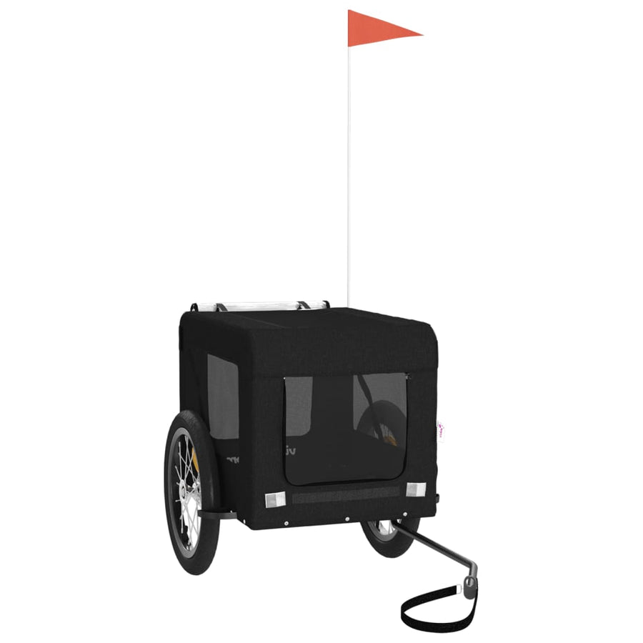 Hondenfietskar Oxford Stof En Ijzer Zwart 63 x 123 x 66 cm