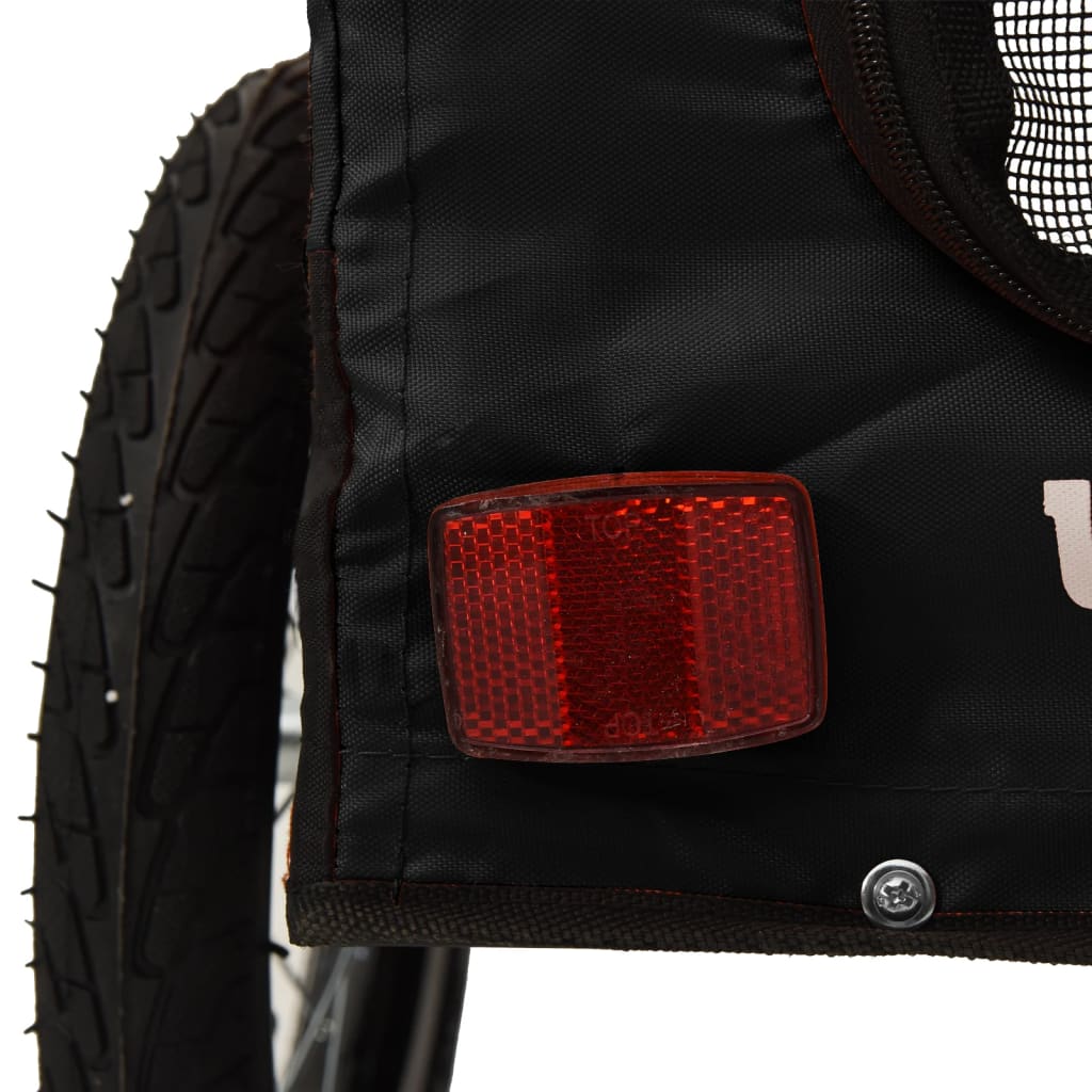 Hondenfietskar Oxford Stof En Ijzer Zwart 63 x 123 x 66 cm