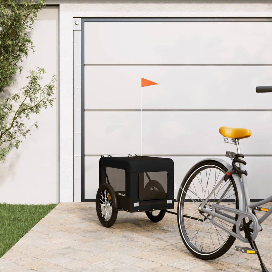 Hondenfietskar Oxford Stof En Ijzer Zwart 63 x 123 x 66 cm