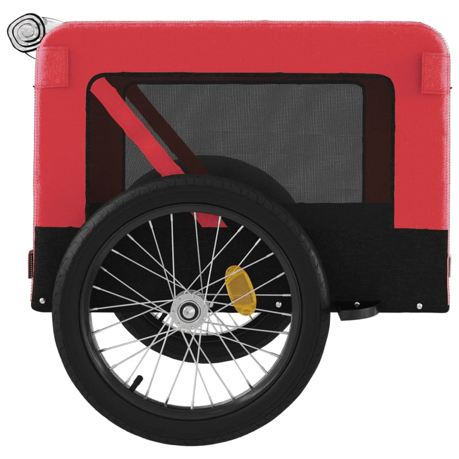 Hondenfietskar Oxford Stof Ijzer Rood En Zwart 68.5 x 135 x 73.5 cm
