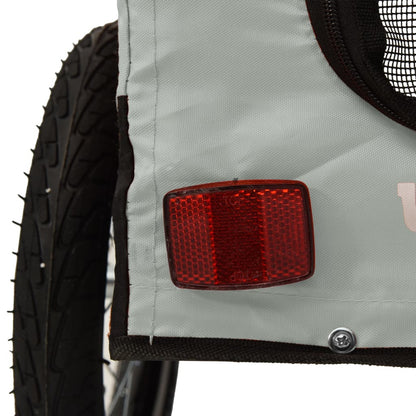 Hondenfietskar Oxfordstof En Ijzer Grijs En Zwart 68.5 x 135 x 73.5 cm