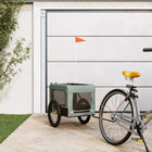 Hondenfietskar 68.5x135x73.5 cm oxfordstof ijzer grijs zwart