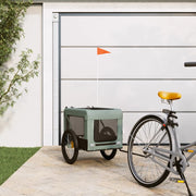 Hondenfietskar 68.5x135x73.5 cm oxfordstof ijzer grijs zwart