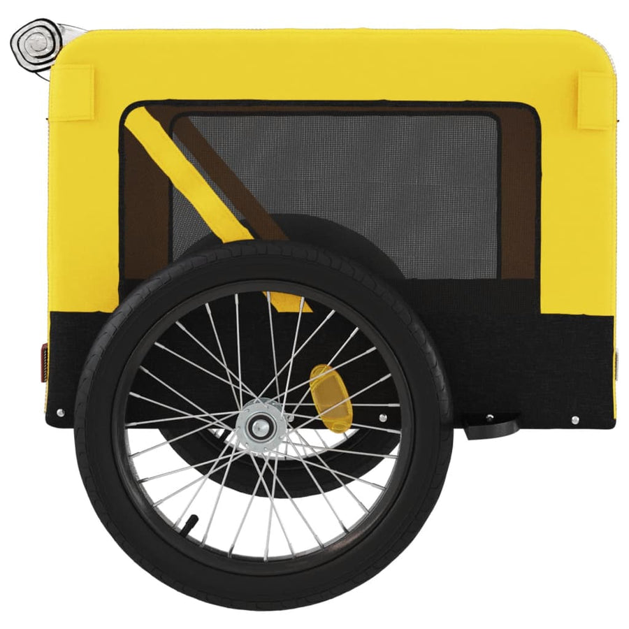Hondenfietskar Oxford Stof Ijzer Geel En Zwart 68.5 x 135 x 73.5 cm