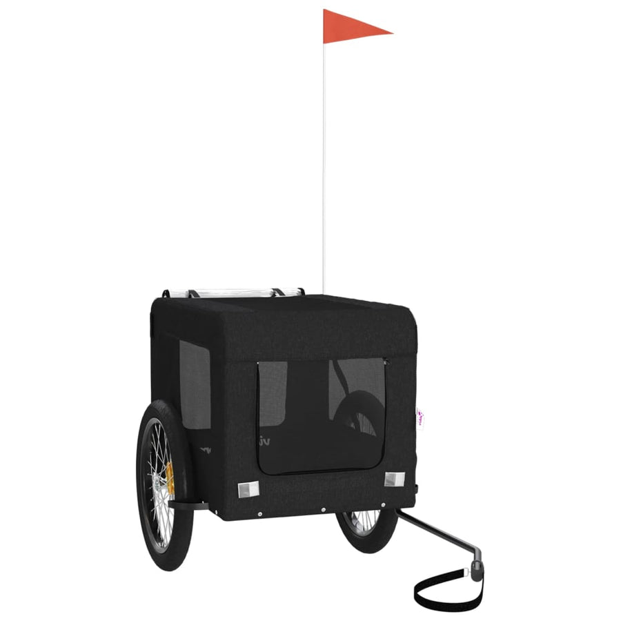 Hondenfietskar Oxford Stof En Ijzer Zwart 68.5 x 135 x 73.5 cm