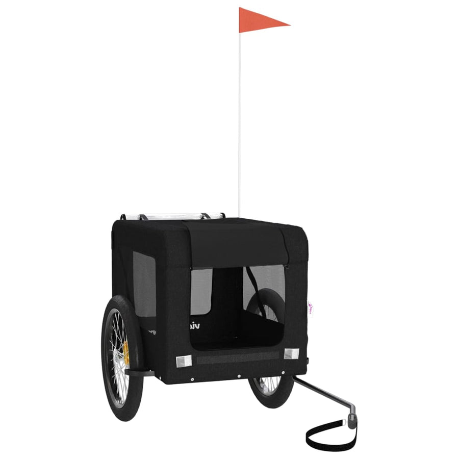 Hondenfietskar Oxford Stof En Ijzer Zwart 68.5 x 135 x 73.5 cm