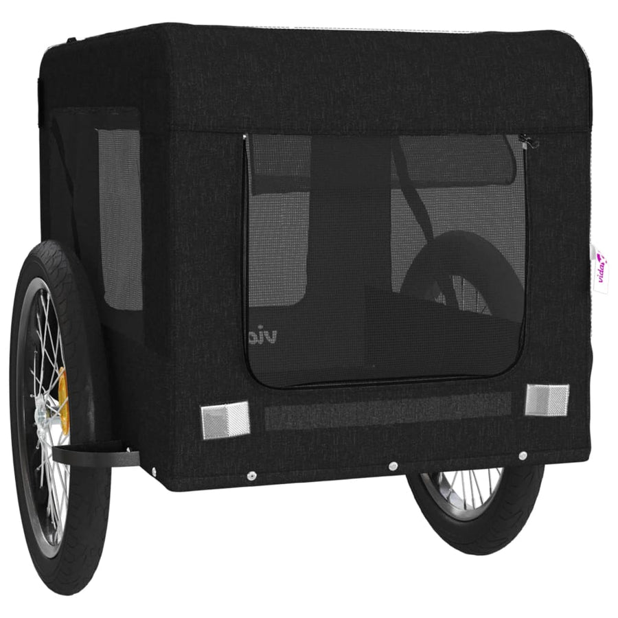 Hondenfietskar Oxford Stof En Ijzer Zwart 68.5 x 135 x 73.5 cm
