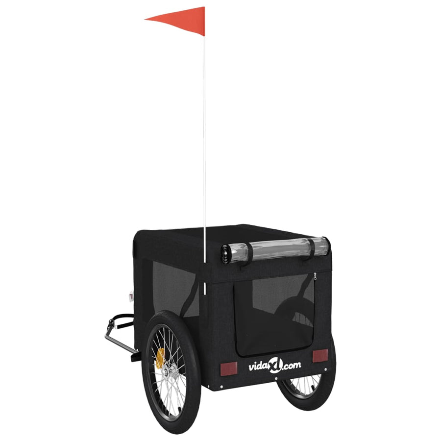 Hondenfietskar Oxford Stof En Ijzer Zwart 68.5 x 135 x 73.5 cm