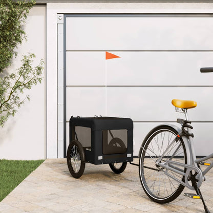 Hondenfietskar Oxford Stof En Ijzer Zwart 68.5 x 135 x 73.5 cm