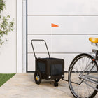 Hondenfietstrailer 120x54,5x53 cm zwart