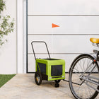 Hondenfietstrailer 120x54.5x53 cm groen zwart