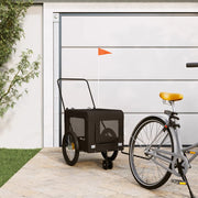 Dog bike trailer Oxford fabric and iron black