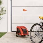 Hondenfietstrailer 124x53x53 cm oranje