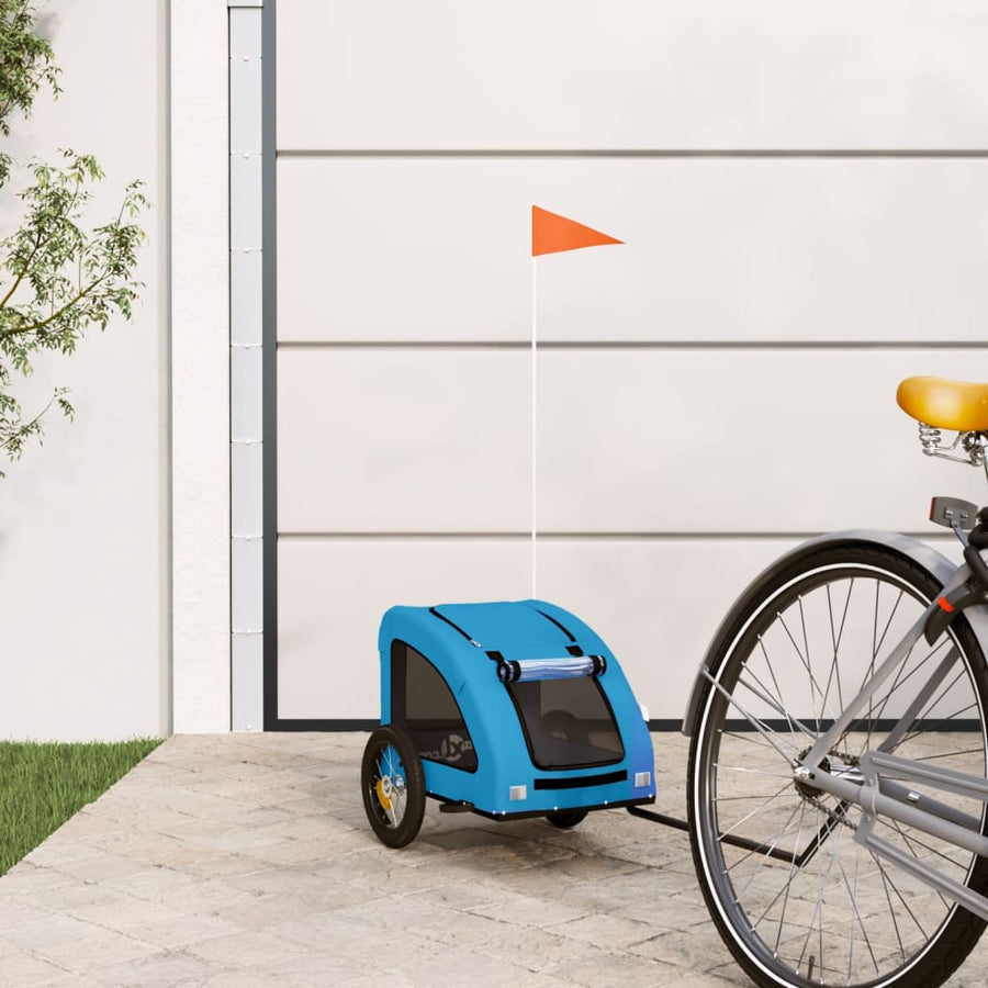 Hondenfietskar Oxford Stof En Ijzer Grijs