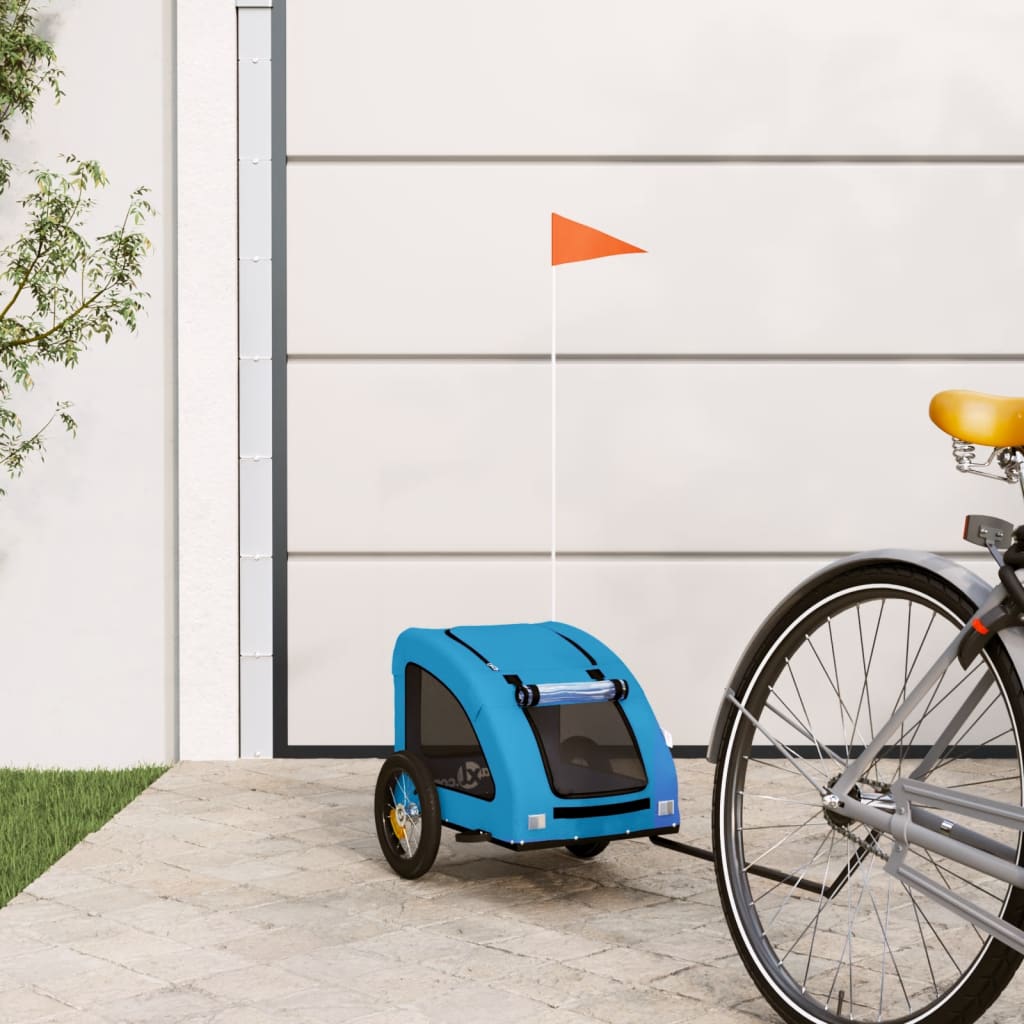 Hondenfietstrailer Oxford Stof En Ijzer 124 x 53 x 53 cm