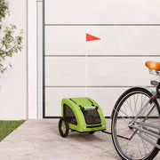 Hondenfietstrailer 124x53x53 cm groen