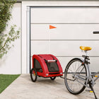 Dog bike trailer Oxford fabric and iron red