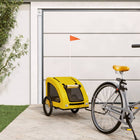 Dog bike trailer oxford fabric and iron yellow