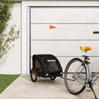Dog bike trailer Oxford fabric and iron black