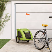 Hondenfietstrailer 137x68x72 cm groen