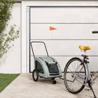 Dog bike trailer Oxford fabric and iron grey