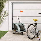 Dog bike trailer Oxford fabric and iron grey