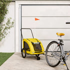 Dog bike trailer oxford fabric and iron yellow