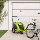 Dog bicycle trailer Oxford fabric and iron green