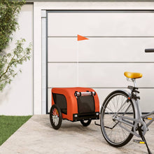 Hondenfietstrailer Oxford Stof En Ijzer Oranje En Zwart 124 x 65 x 66 cm orange