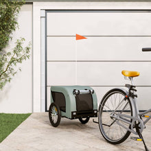 Hondenfietstrailer Oxford Stof En Ijzer En Zwart 124 x 65 x 66 cm Grijs