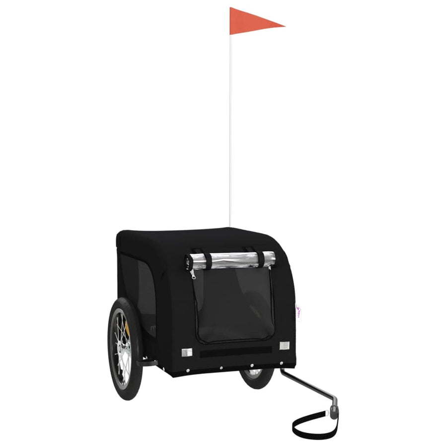 Hondenfietstrailer Oxford Stof En Ijzer 124 x 65 x 66 cm Zwart