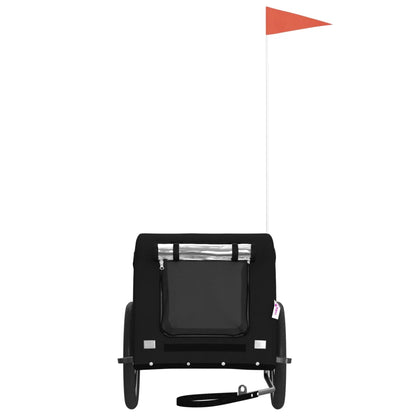 Hondenfietstrailer Oxford Stof En Ijzer 124 x 65 x 66 cm Zwart