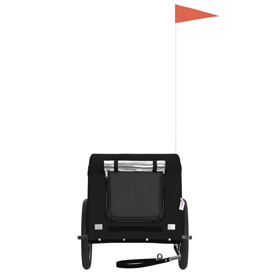 Hondenfietstrailer Oxford Stof En Ijzer 124 x 65 x 66 cm Zwart