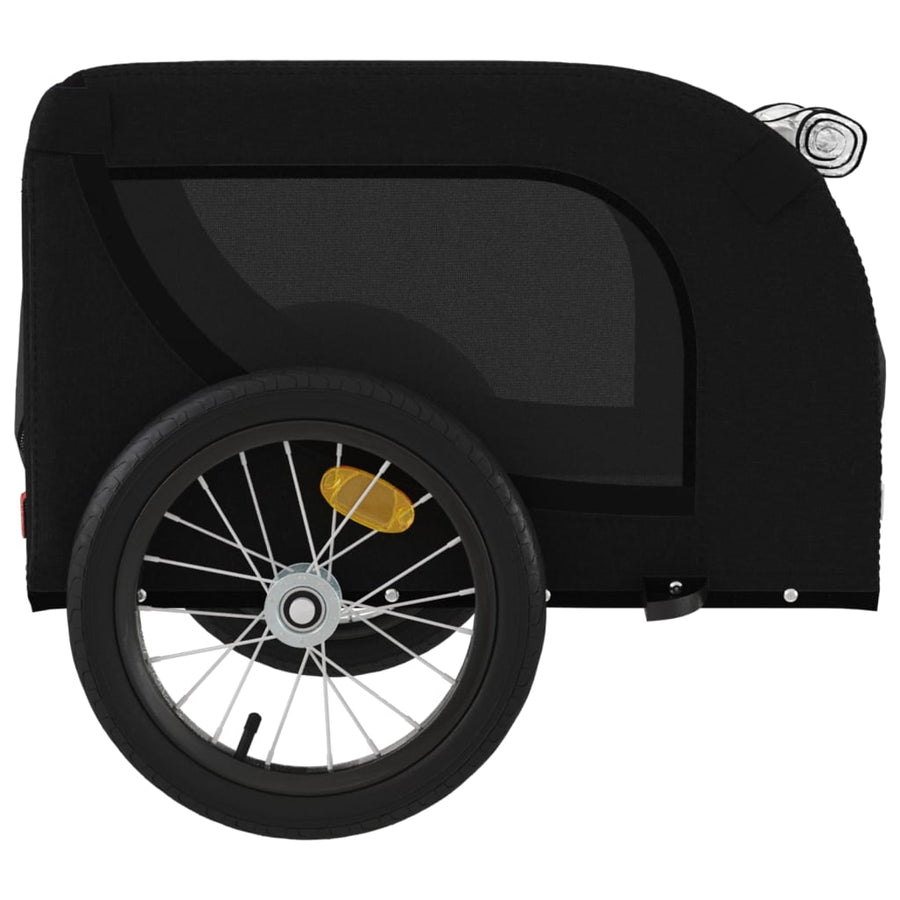 Hondenfietstrailer Oxford Stof En Ijzer 124 x 65 x 66 cm Zwart